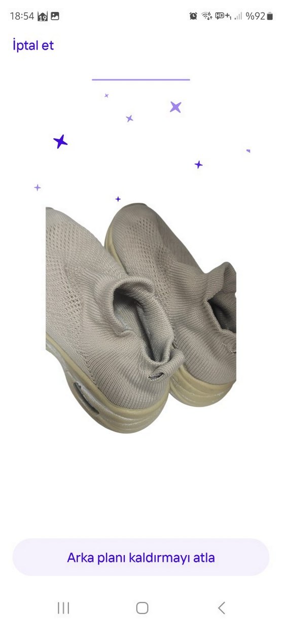 Bej Gri çocuk Platform Spor Ayakkabı - Görsel 3