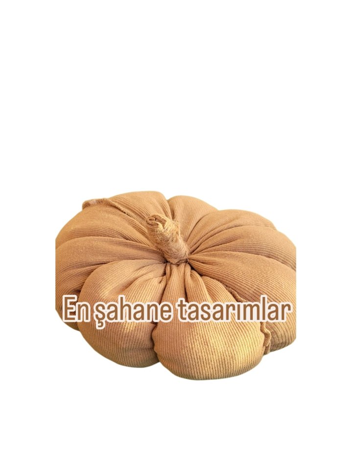 Bej kabak yastık - Görsel 2