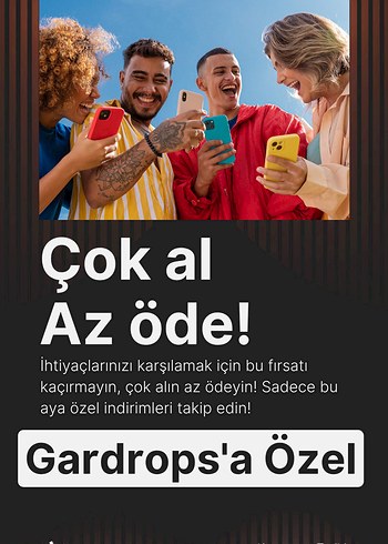 Gardrops'a Özel İndirim