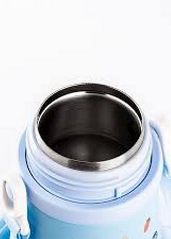 Ayıcık Desenli Sarı Çocuk Termos - Görsel 3