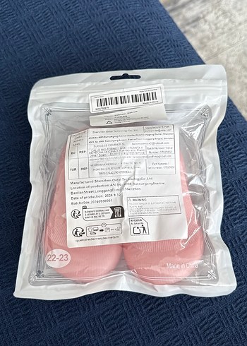 23 Beden pembe Renk Pembe Örgü İlk Adım Ayakkabısı