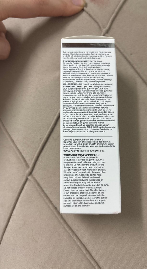 Fit & Alive Pumpkin Care SPF 50+ Güneş Kremi - Görsel 2