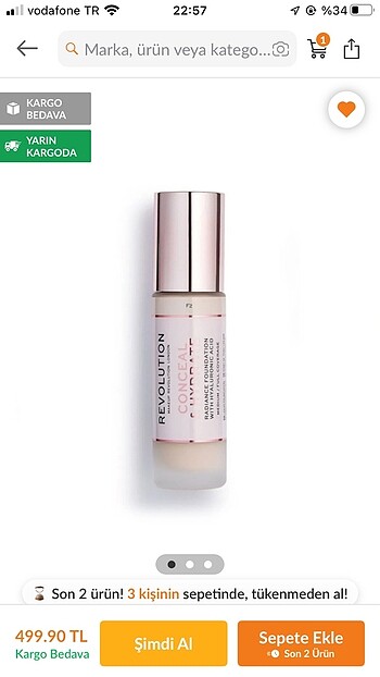 Revolution Revolution fondoten F2 HYALURONIC ACID