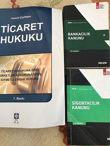 Ticaret hukuku Bankacılık kanunu sigortacılık kanunu
