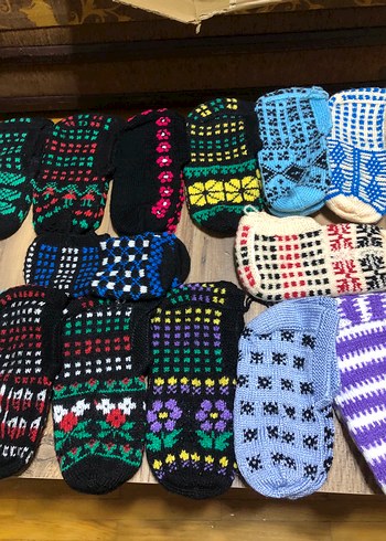 5 şiş el örmesi patik - Görsel 3