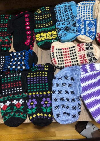 5 şiş el örmesi patik - Görsel 4