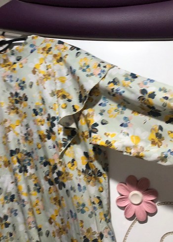 Çiçek desenli Uzun tunik - Görsel 2