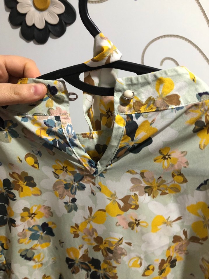 Çiçek desenli Uzun tunik - Görsel 3