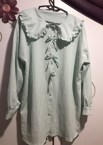 Düğmeli Kadın Gömlek - Görsel 3