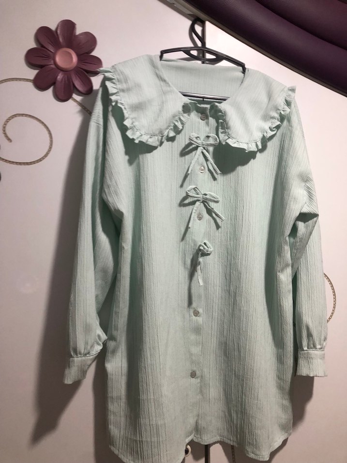 Düğmeli Kadın Gömlek - Görsel 2