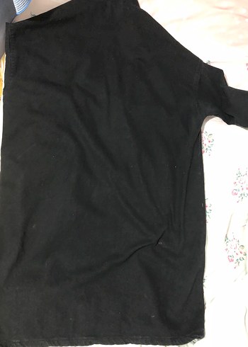 Düğmeli Siyah Kapüşonlu Kot Ceket - Görsel 4