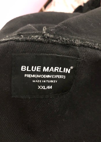 Düğmeli Siyah Kapüşonlu Kot Ceket - Görsel 6