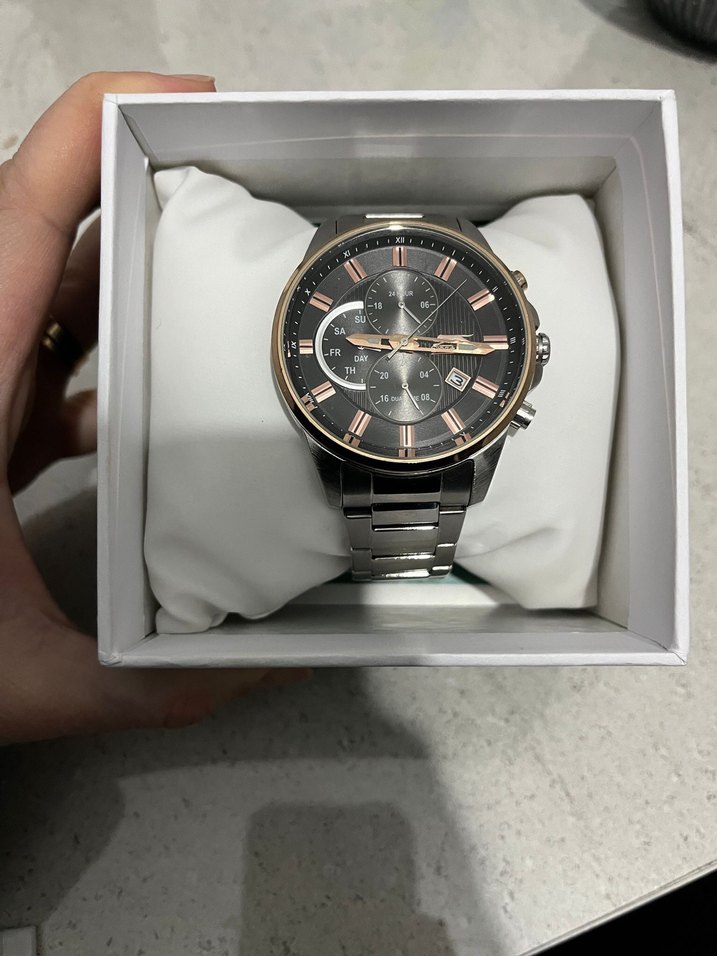 Gri Minimalist Erkek Kol Saati - Görsel 2