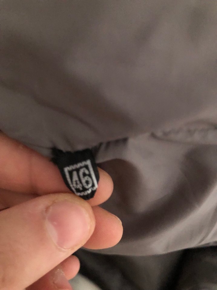 Gri Uzun Suni Kürklü Kadın Mont - Görsel 3