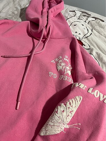 Koton koton pembe desenli sweetshirt