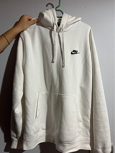 orijinal nike beyaz sweatshirt