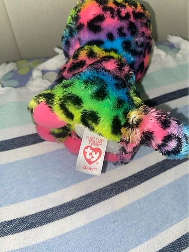 Beden Renk Ty beanie boo Gökkuşağı Leopar peluş