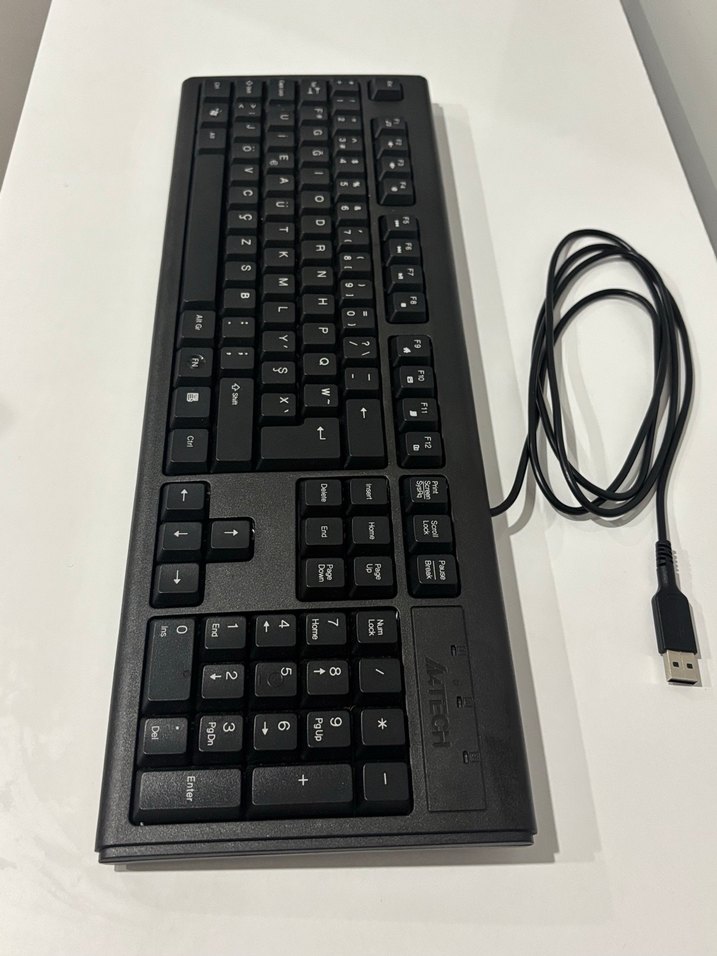 USB Siyah Kablolu Klavye A4tech KM720 F - Görsel 5