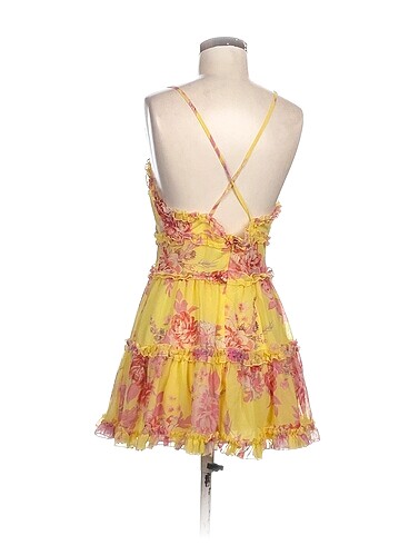 m Beden Vintage Love Mini Elbise %70 İndirimli.