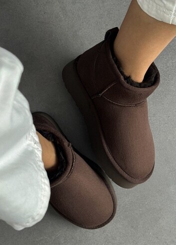 37 Beden Ugg bot ugg terlik kışlık bot(Kahve 37)