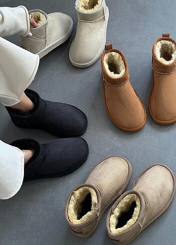 40 Beden camel Renk Ugg bot ugg terlik kışlık bot(Taba 40)