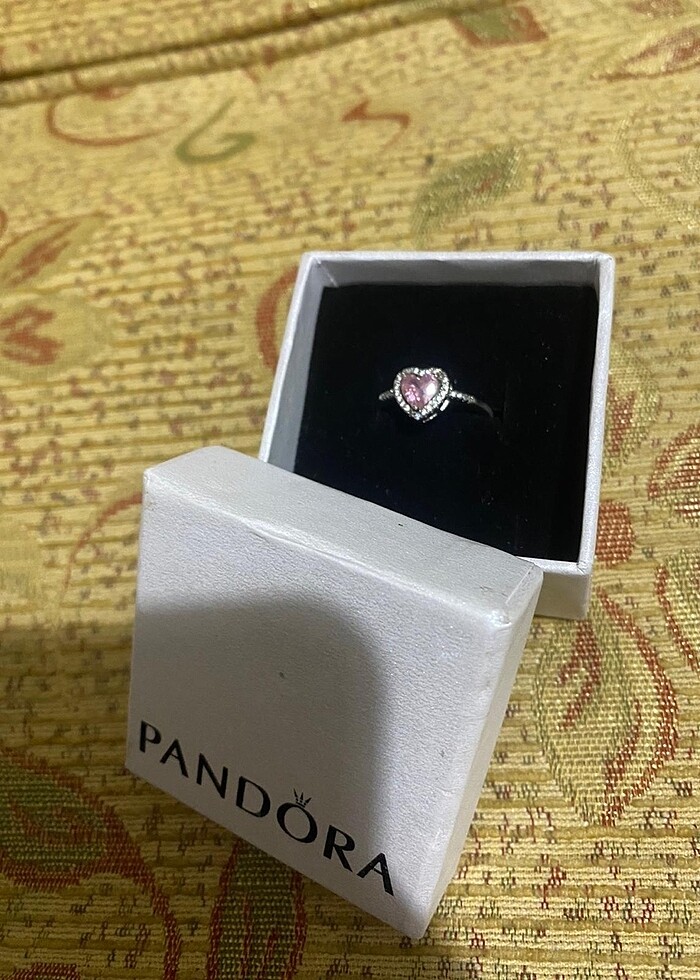 Pandora Gümüş Kalpli Yüzük - Görsel 2