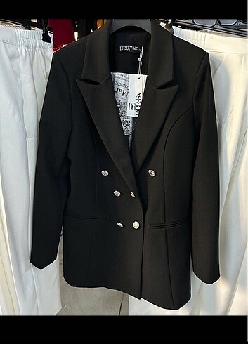Düğmeli blazer ceket