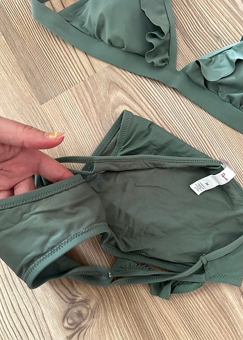 Yeşil Strappy Bohem Bikini Takımı - Görsel 3