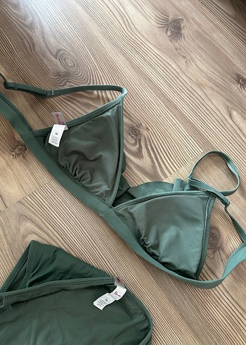 Yeşil Strappy Bohem Bikini Takımı - Görsel 2