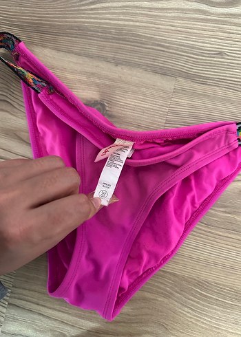 Pembe Bohem Tarzı Strappy Bikini Altı - Görsel 2