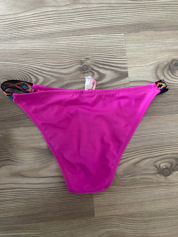 Pembe Bohem Tarzı Strappy Bikini Altı - Görsel 3