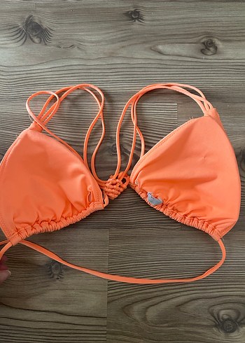 Turuncu İpli Kadın Bikini Üstü - Görsel 2