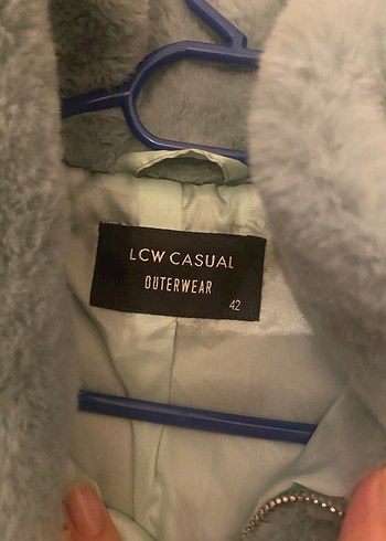 Gri Kadın Midi Peluş Ceket - Görsel 5