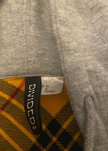 Kapüşonlu Sarı Ekose Kadın Gömlek - Görsel 3