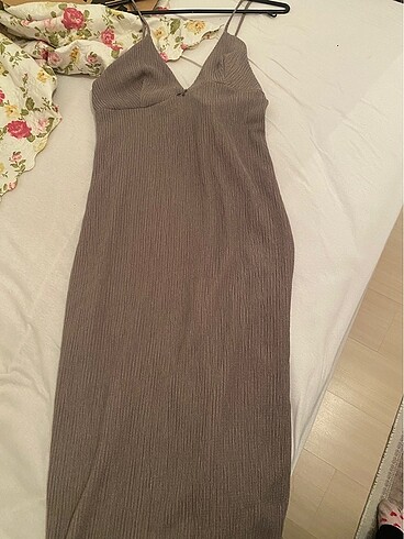 Pull and bear midi boy elbise - Görsel 4