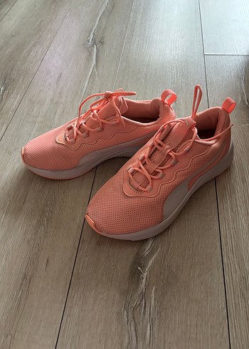 Pembe Bağcıklı Kadın Spor Ayakkabı - Görsel 4