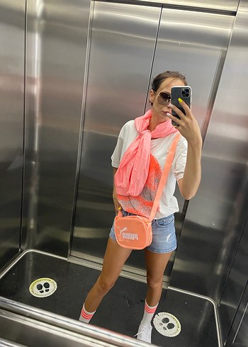 Puma Kadın Pembe Yarım Fermuarlı rüzgarlık - Görsel 4