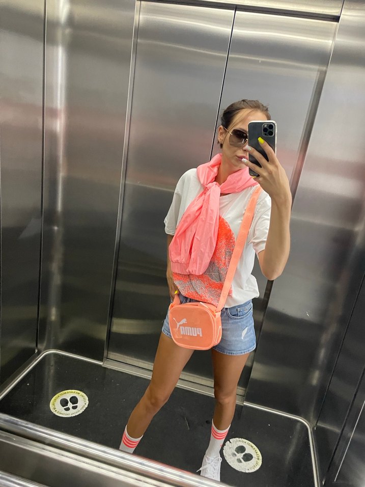 Puma Kadın Pembe Yarım Fermuarlı rüzgarlık - Görsel 4