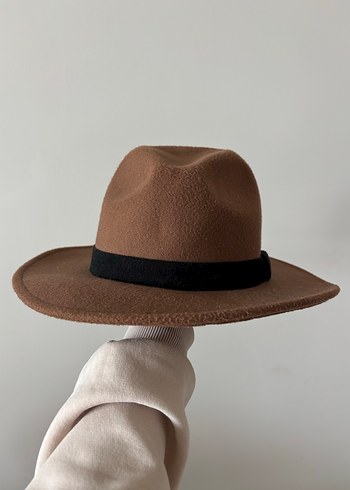 Kahverengi Bohem Kadın Yün Şapka - Görsel 2