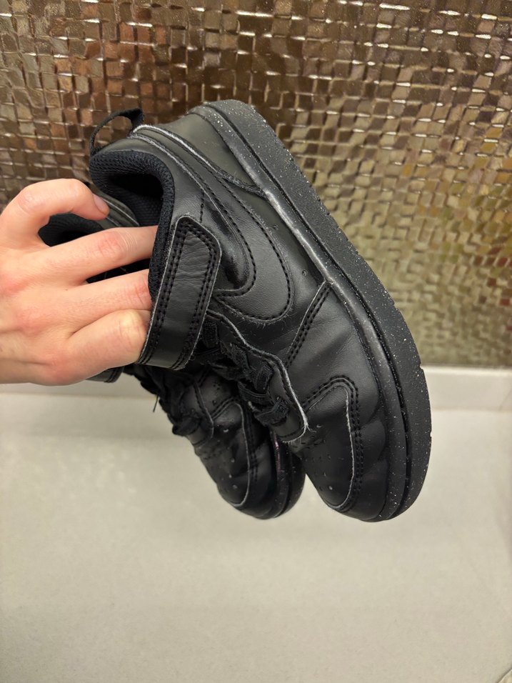 Erkek Çocuk Siyah Cırtlı Spor Ayakkabı - Görsel 3