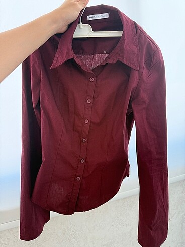 s Beden Bershka çan kollu gömlek