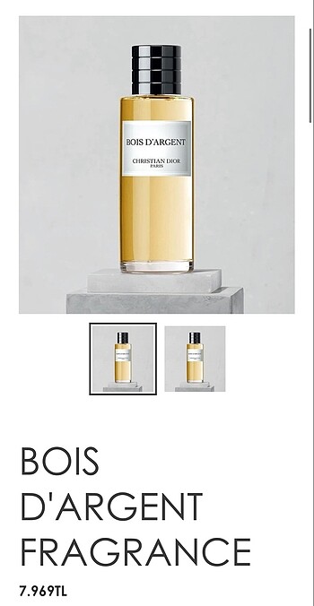 Beden Christian Dior BOIS D'ARGENT