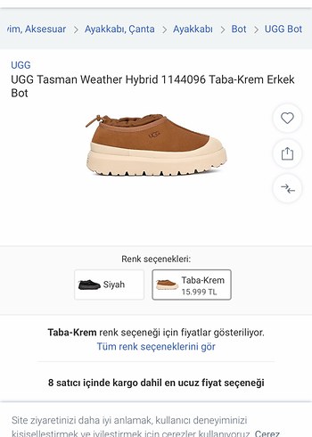 UGG Tasman Weather Hybrid Erkek Deri Bot - Görsel 7