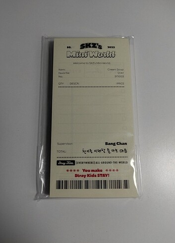 stray kids notepad