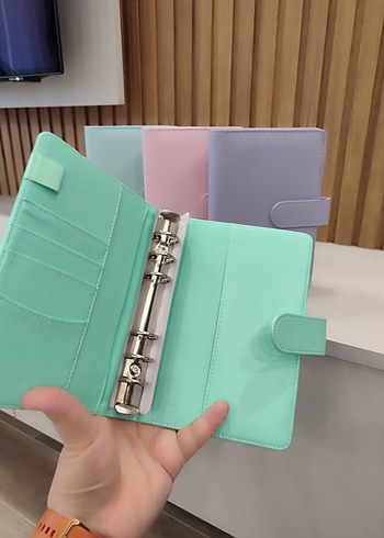  Pastel Renklerde Parlak Deri birikim ajandasi