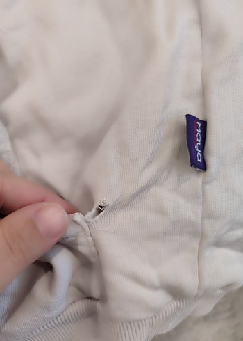 12-13 Yaş Beden Beyaz Bordo maya okul kolej Sweatshirt