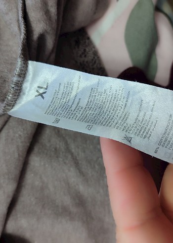 Uzun Kollu Desenli Bej gecelik - Görsel 6