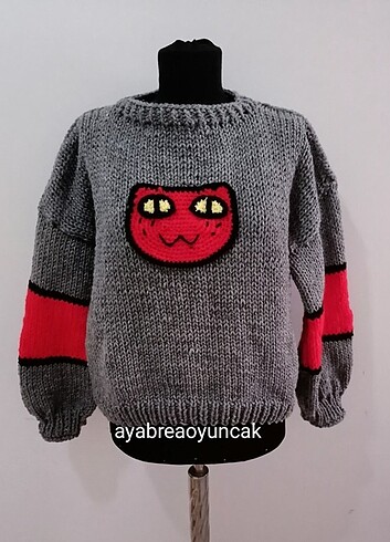 diğer Beden Adventure time marceline örgü kazak 
