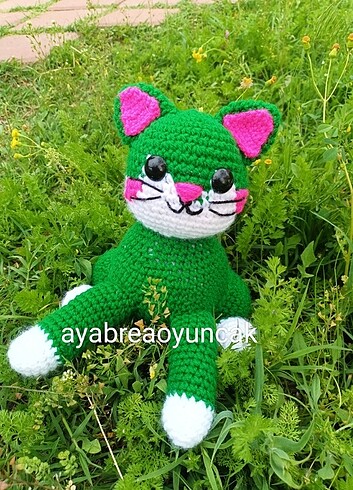Fisher Price Amigurumi örgü oyuncak kedi