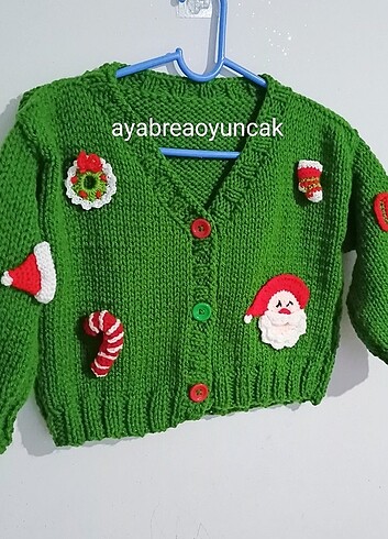 Standart Beden Beden Örgü noel baba yılbaşı hediye çocuk hirka her yas her beden